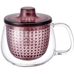 Kinto UniMug mok met theefilter 350 ml rood