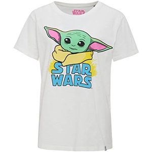 Recovered Star Wars The Mandalorian Pastel Print Ecru dames getailleerd T-shirt, Veelkleurig, L