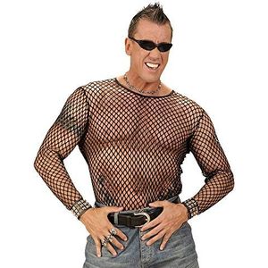 80s / PUNK/ROCKER"" Fishnet Shirt - zwart - (M/L)