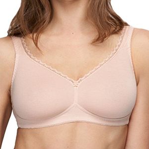 Susa Beugelloze beha voor dames, ondoorzichtig, beige (cappuccino 103), 90D
