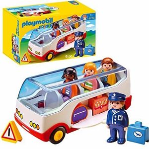 Playmobil 1.2.3 - 6773 reisbus, vanaf 1,5 jaar,1 Stuk (1er-pakket),Meerkleuren