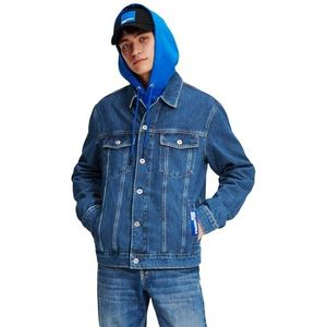 Karl Lagerfeld - KLJ Regular Denim Jacket - Gewassen Middelblauw - Heren