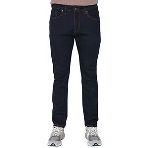 Trendyol Heren normale taille slanke jeans, marine blauw, 33, marineblauw, 33W