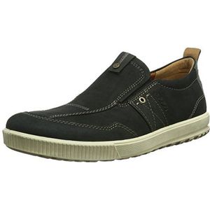 ECCO Ennio Low-Top Sneakers voor heren, Zwart Zwart Zwart Basalt Oud Silla51052, 45 EU