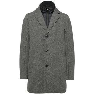 s.Oliver BLACK LABEL - Herenjas - Gestructureerd - Polyestermix - Regular Fit