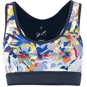 HEAD dames, Vision Graphic sport-bh donkerblauw, geel, XS ondergoed