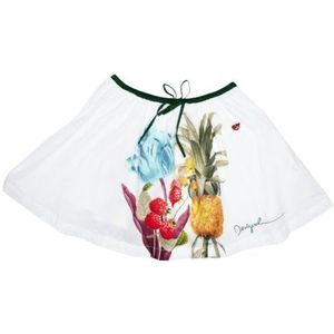 Desigual Meisjesrok (knielang) Regular Fit 21F3132, wit (Blanco 1000)., 122/128 cm