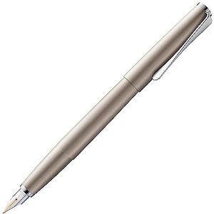 LAMY Studio vulpen 068 - vulpen van roestvrij staal in hoogwaardige palladium afwerking / 14 kt. gouden punt, gedeeltelijk geplatineerd - veerdikte F