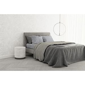 Italian Bed Linen Beddengoedset van 100% katoen, TRENDY CHIC, tweepersoonsbed, crèmekleurig