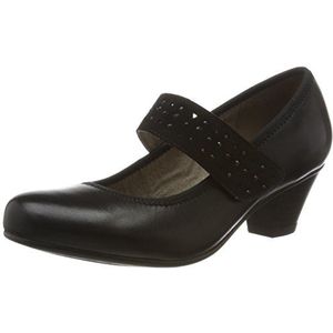 Jana Dames 24301 Mary Jane lage schoenen, zwart 001, 37.5 EU Breed