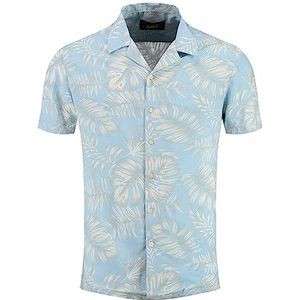 KEY LARGO MSH Havanna Overhemden met korte mouwen voor heren, zeeblauw (1227), XL