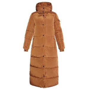 usha WHITE LABEL Dames lange gewatteerde jas 25127943, camel, S, kameel, S