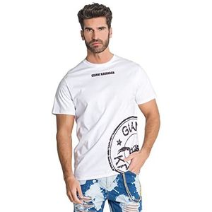 Gianni Kavanagh White Anarchy Scorpio T-shirt voor heren, Wit, S