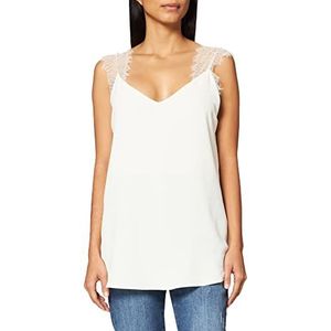 IPEKYOL Dames relaxed fit lace strap gedetailleerde blouse, navy, 42