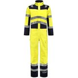 Tricorp 753002 Safety Multinorm bicolor overall, 74% katoen/25% polyester/1% andere vezels, 320 g/m², fluorgele inkt, maat 56