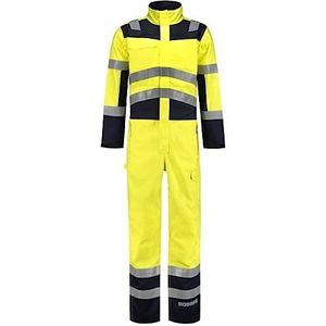 Tricorp 753002 Safety Multinorm bicolor overall, 74% katoen/25% polyester/1% andere vezels, 320 g/m², fluorgele inkt, maat 56