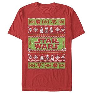 Star Wars: Classic - Xmas Time Unisex Crew neck T-Shirt Red XL