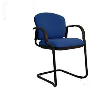 Piqueras Y Crespo 08PBALI229 bureaustoel met vaste armen, blauw