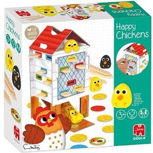 Jumbo Happy Chickens - Gezelschapsspel voor peuters | Speel verstoppertje met Happy Chickens van Goula | Leeftijd 3+ | 2-4 spelers