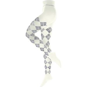 Burlington Dames Panty Elegant Essence W Ti katoen gedessineerd 1 paar, Wit Off-White 2040, 42-44