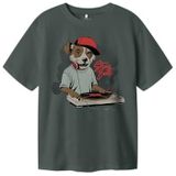 T-shirt - Relaxed Fit - Jersey - Korte Mouwen