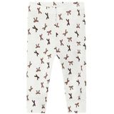 NAME IT Dames Nbfwang Wool Rib Legging AOP, wit (snow white), 50