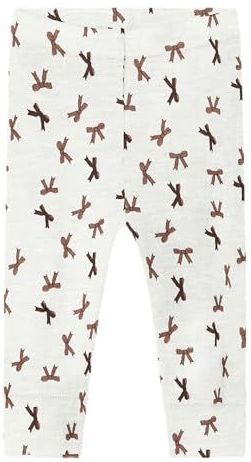 NAME IT Dames Nbfwang Wool Rib Legging AOP, wit (snow white), 50