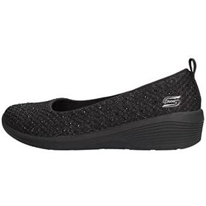 Skechers - Arya Sweet Glitz - Slip On Sneakers - Zwart Metallic - Dames