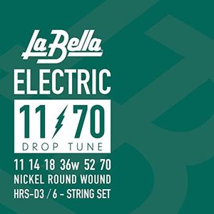 La Bella HRS-D3 Drop Tune (11-70) nikkel plated staal Roundwound