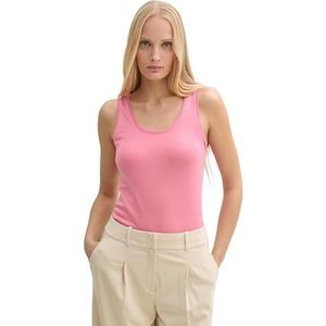 TOM TAILOR Basic top voor dames van biologisch katoen, 15116 - Bright Rose, XXL