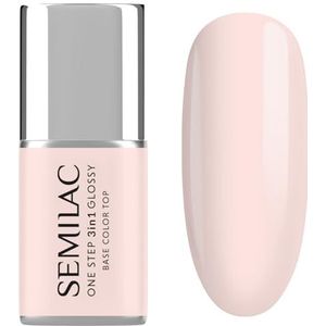 Semilac - S254 Rose Beige - 3in1 One Step Glossy Gel Nagellak - 7 ml
