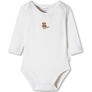 Schiesser Unisex Baby Bodies lange mouwen modal/katoenmix kleine kinderen ondergoed set, wit, 56, wit, 56 cm
