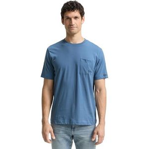 TOM TAILOR T-shirt voor heren, 10980 - Faded Uniform Blue, XXL