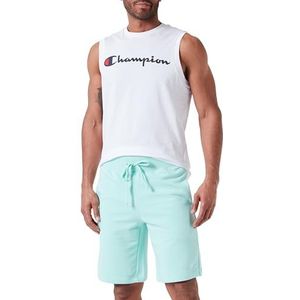 Champion Legacy Icons Tonal Pants-C-logo Spring Terry Bermuda Shorts, pastelblauw, L, pastelblauw, L