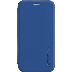 Commander Boekenkast Curve voor Samsung A525 Galaxy A52 4G / A526 Galaxy A52 5G / A528 Galaxy A52s 5GSoft Touch Maritim Blue