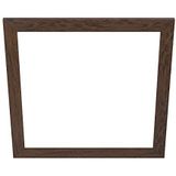EGLO Decoratief houten frame, accessoire voor LED-paneel Salobrena 60 x 60 cm, vierkant frame van donker bruin hout