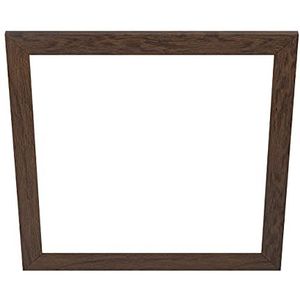 EGLO Decoratief houten frame, accessoire voor LED-paneel Salobrena 60 x 60 cm, vierkant frame van donker bruin hout