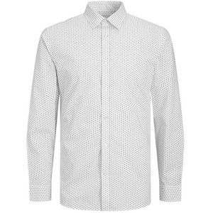 JJJOE shirt met print LS SS24, Wit/Aop: ditsy Aop S24, S