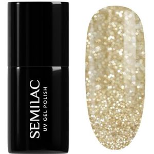 Semilac Gelnagellak, semi-permanent, UV 260, Platinum Light Gold, 7 ml