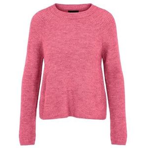 PIECES Vrouwelijke trui geribbeld, shocking pink, XS