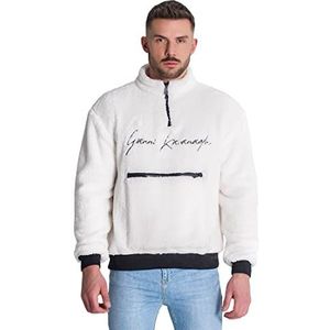Gianni Kavanagh Wit Signature Sherpa sweatshirt, XXL heren