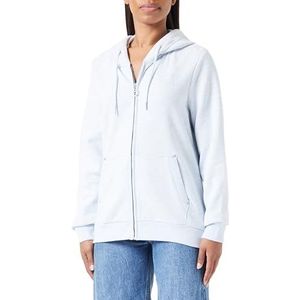 LIBBI Dames sweatjack 12313945-LI01, rookblauw melange, L, rookblauw melange, L