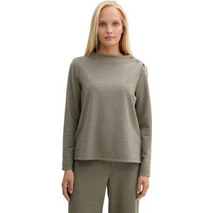 TOM TAILOR - Sweatshirt - Cargo Beige - Mini Pepita