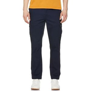 Amazon Essentials Men's Stretch-cargobroek met rechte pasvorm (verkrijgbaar in grote en lange maten), Marineblauw, 58W / 30L