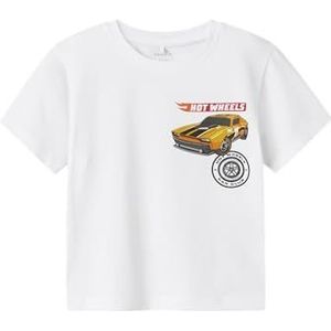 NAME IT Jongens Nmmjorge Hotwheels Nreg Ss Top Box Sky, wit (bright white), 92