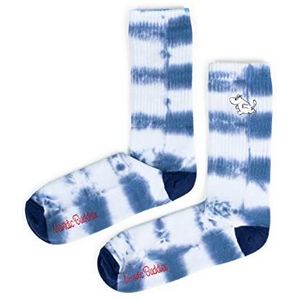 Moomintroll Tie Dye Men's Moomin Socks herensokken, wit/blauw., 40-45 EU