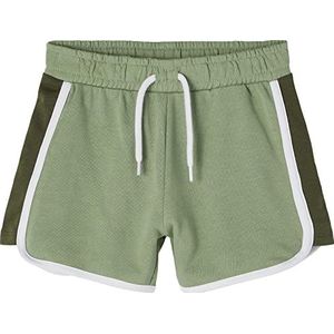 NAME IT Nkfdoja Sweat Unb Noos Shorts voor meisjes, Hedge Green, 122 cm