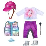 Baby born Deluxe 836194 Ruiter-outfit met broek, laarzen en helm voor poppen van 43 cm Zapf Creation