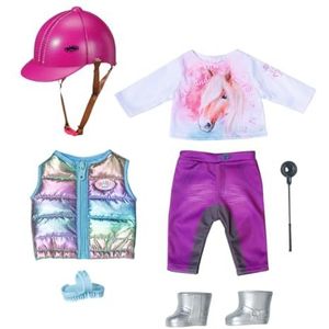 Baby born Deluxe 836194 Ruiter-outfit met broek, laarzen en helm voor poppen van 43 cm Zapf Creation