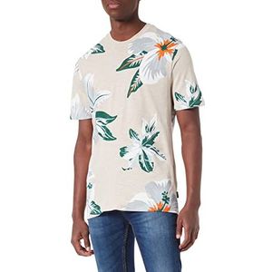 ONLY & SONS Men's ONSKLOP REG SS FLORAL Tee NOOS T-shirt, Silver Lining, XS